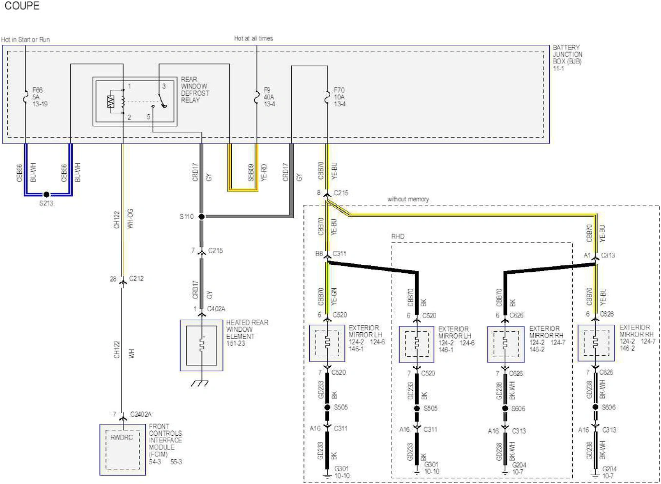 Wiring — original illustration 1, reference 6410