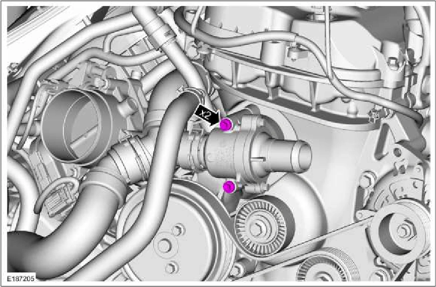 303-01C Engine Cooling - 5.0L — original illustration 1, reference 627