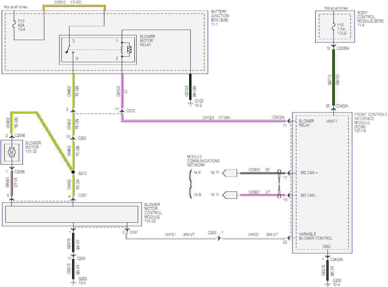 Wiring — original illustration 1, reference 6402