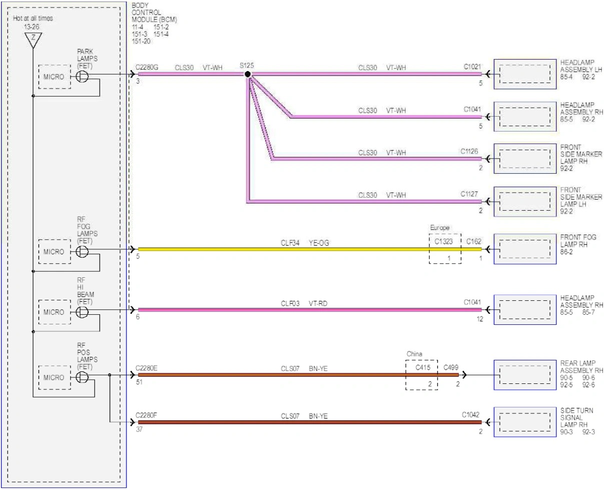 Wiring — original illustration 1, reference 6283