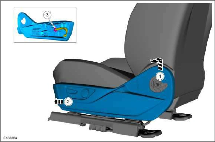 Front Seat Cushion Cover — original illustration 1, reference 1158