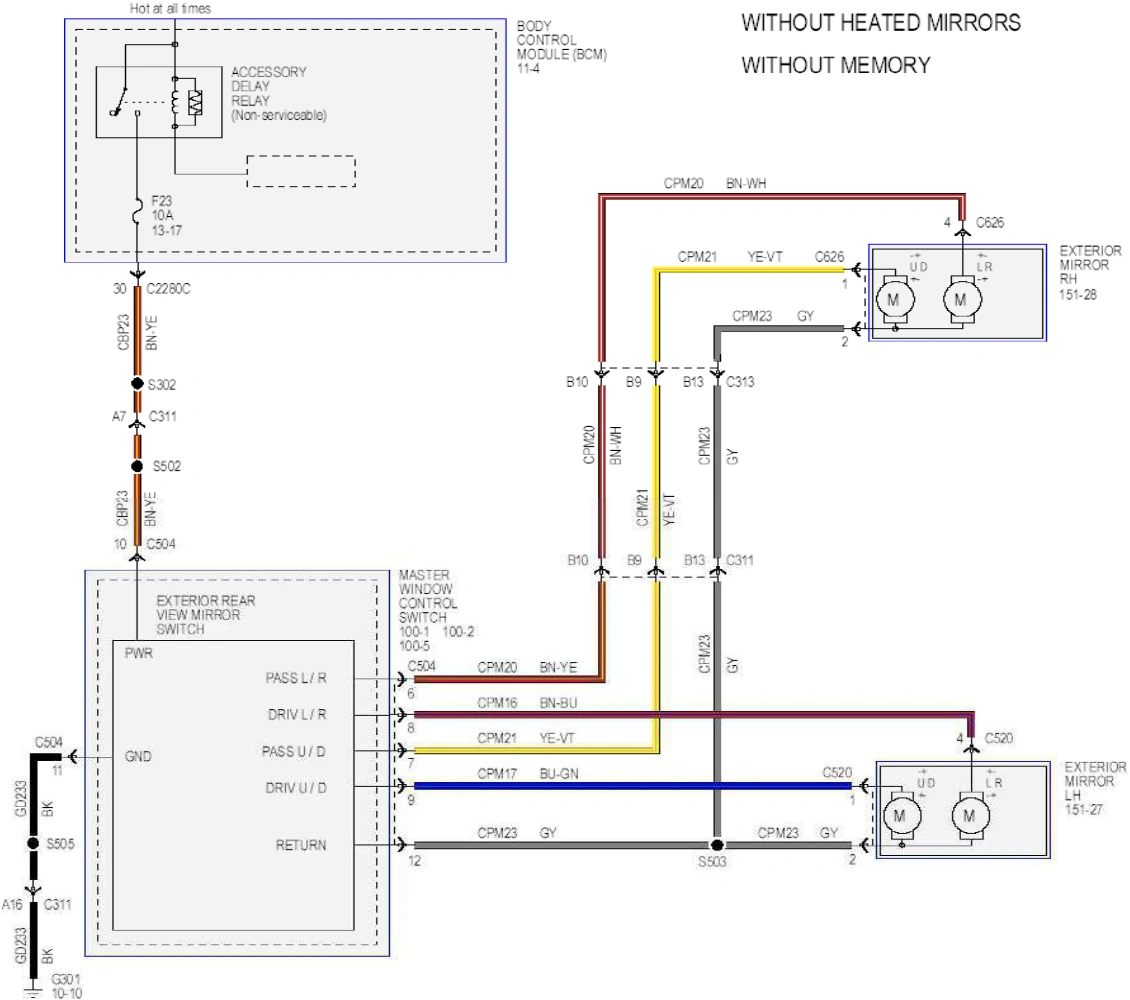 Wiring — original illustration 1, reference 6509