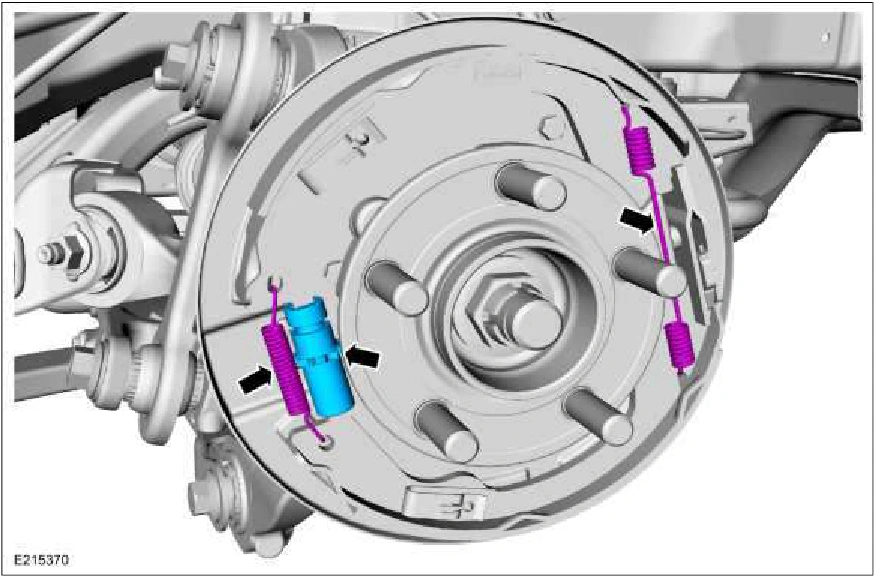 Parking Brake Shoes - Vehicles With: SVT Performance Package — original illustration 1, reference 2895