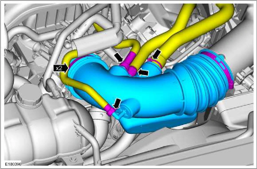 303-12C Intake Air Distribution and Filtering - 5.0L — original illustration 1, reference 712