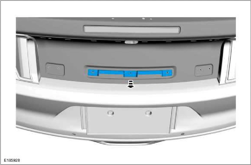 Luggage Compartment Lid Moulding — original illustration 1, reference 887