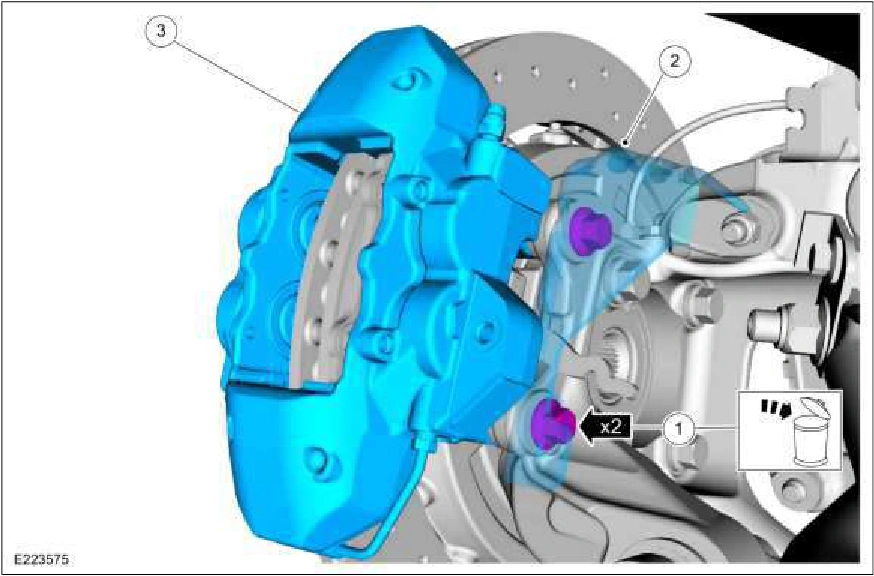 Brake Caliper - Vehicles With: SVT Performance Package — original illustration 1, reference 2854