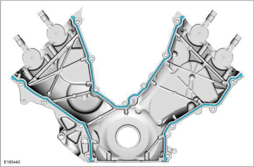Engine Front Cover — original illustration 2, reference 214