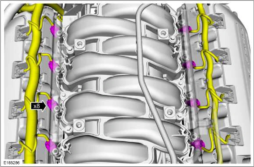 303-04C Fuel Charging and Controls - 5.0L — original illustration 1, reference 640