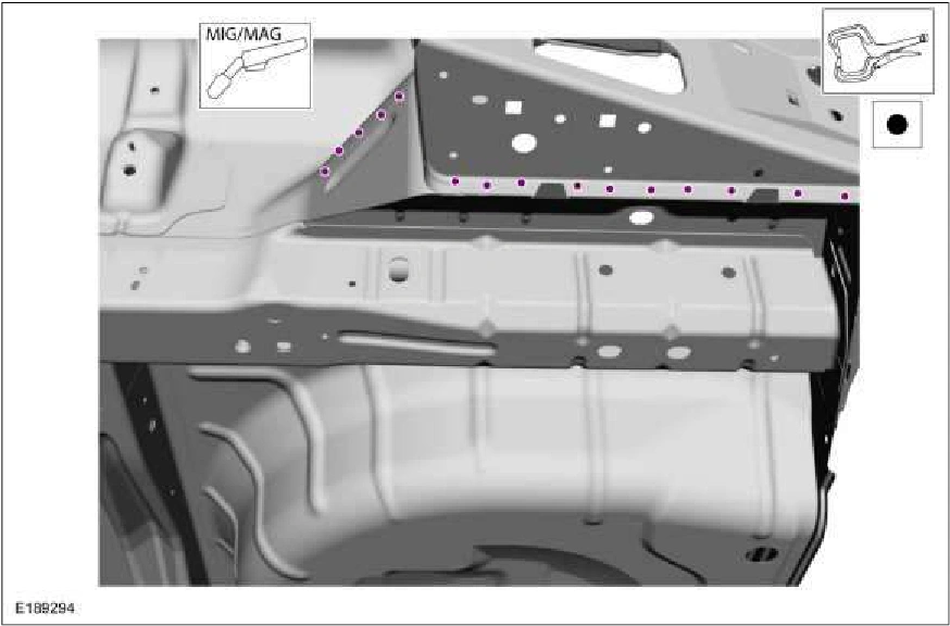 Rear Floor Panel — original illustration 2, reference 2364