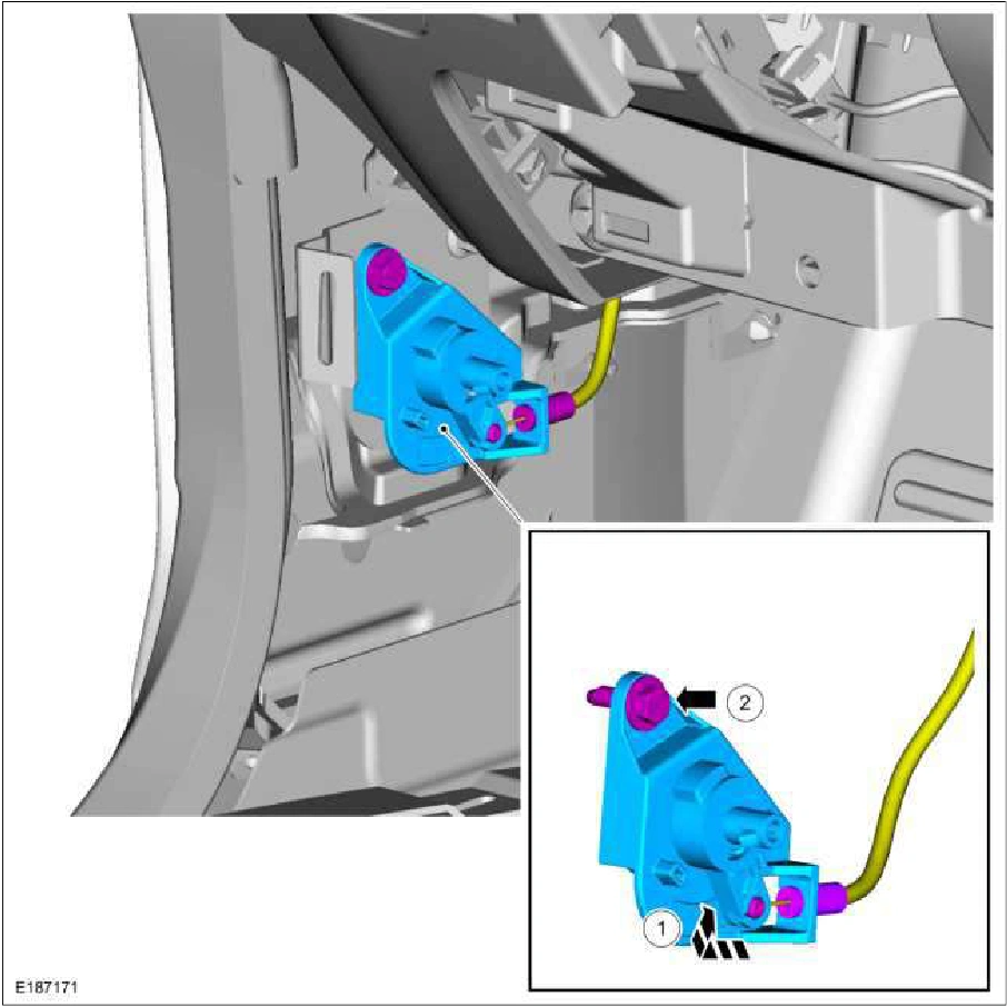 Hood Latch Release Cable — original illustration 1, reference 1448