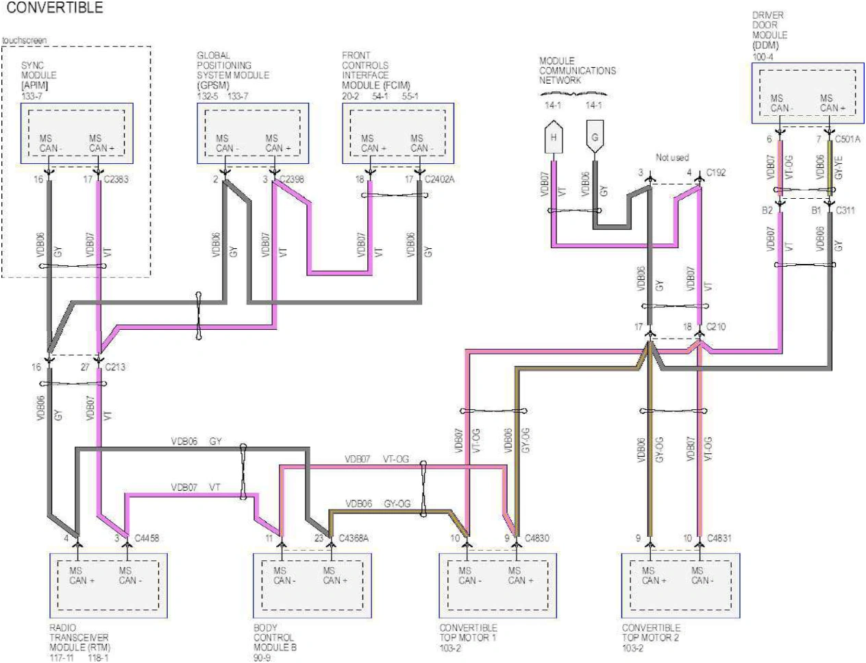 Wiring — original illustration 1, reference 6306