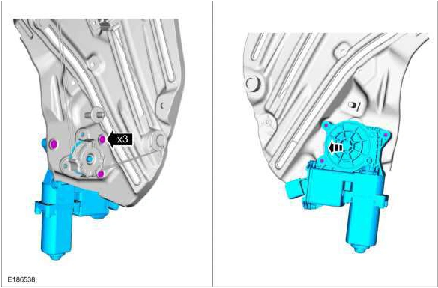 Rear Quarter Window Regulator - Convertible — original illustration 2, reference 1299