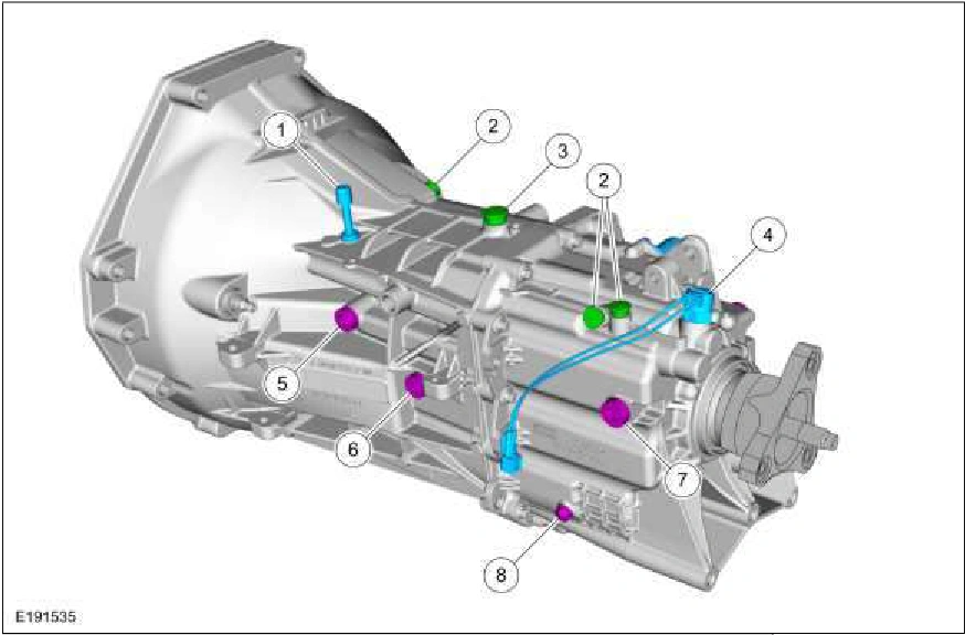 308-03A Manual Transmission - 6-Speed Manual Transmission -MT82 — original illustration 1, reference 3033