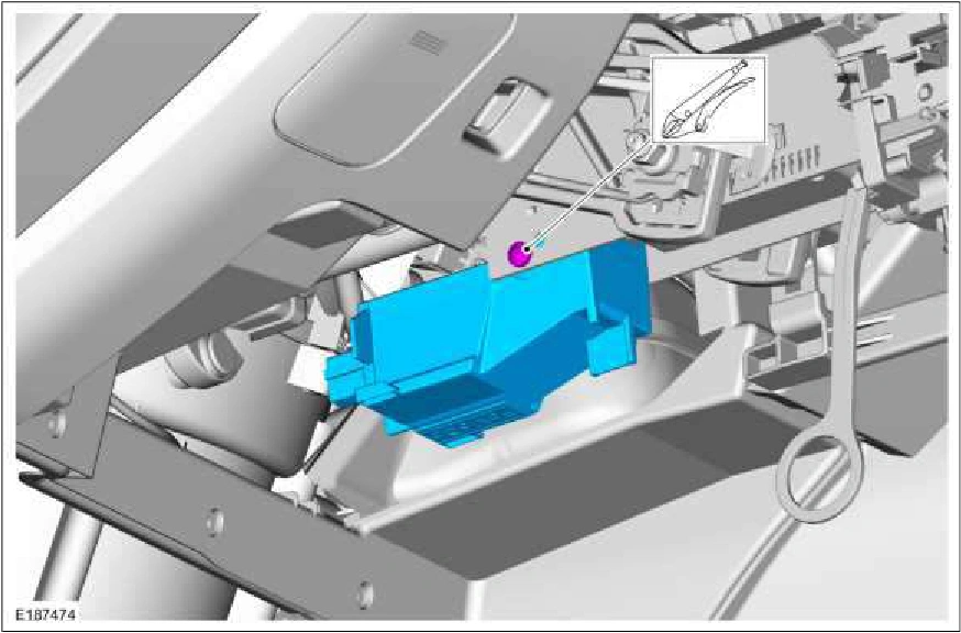 Steering Column Lock Module — original illustration 1, reference 3406