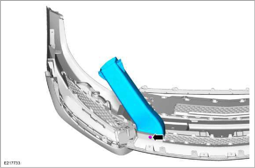 Front Bumper Cover - Vehicles With: SVT Performance Package — original illustration 1, reference 1698