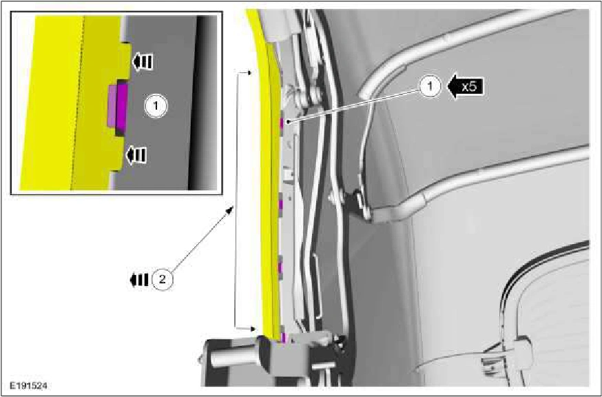 Convertible Top Tension Cable — original illustration 1, reference 1637