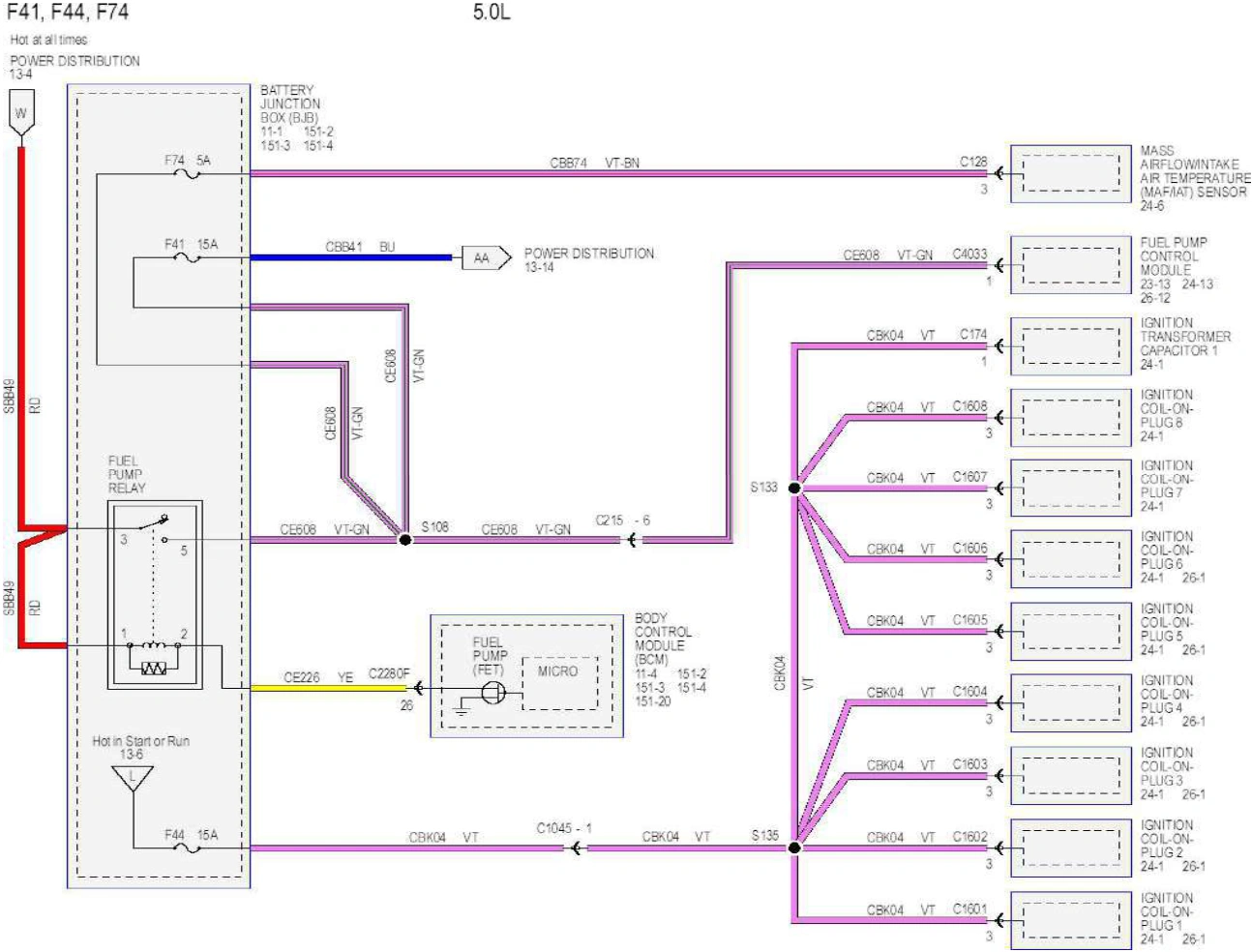 Wiring — original illustration 1, reference 6268