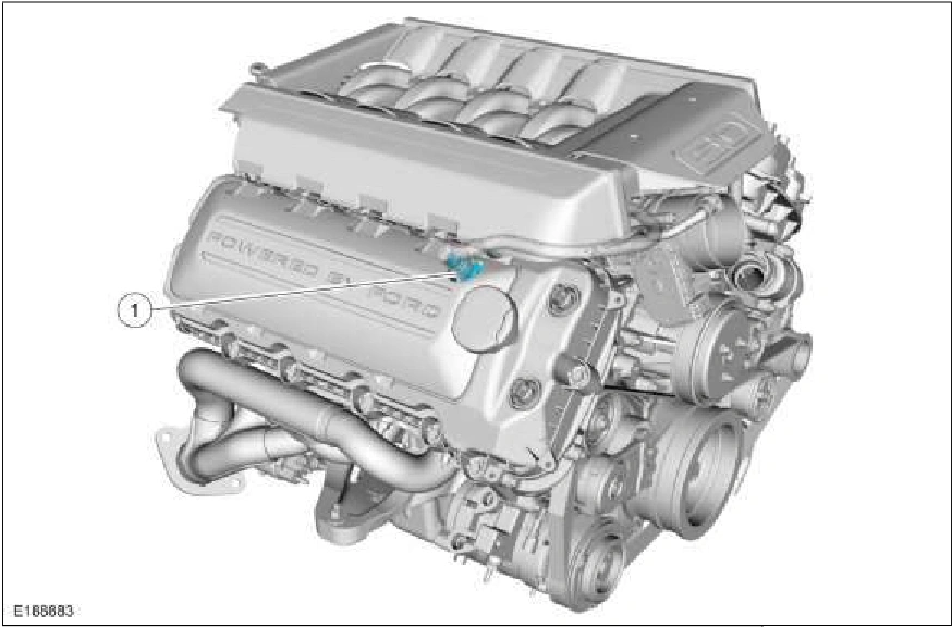 303-08C Engine Emission Control - 5.0L — original illustration 1, reference 701