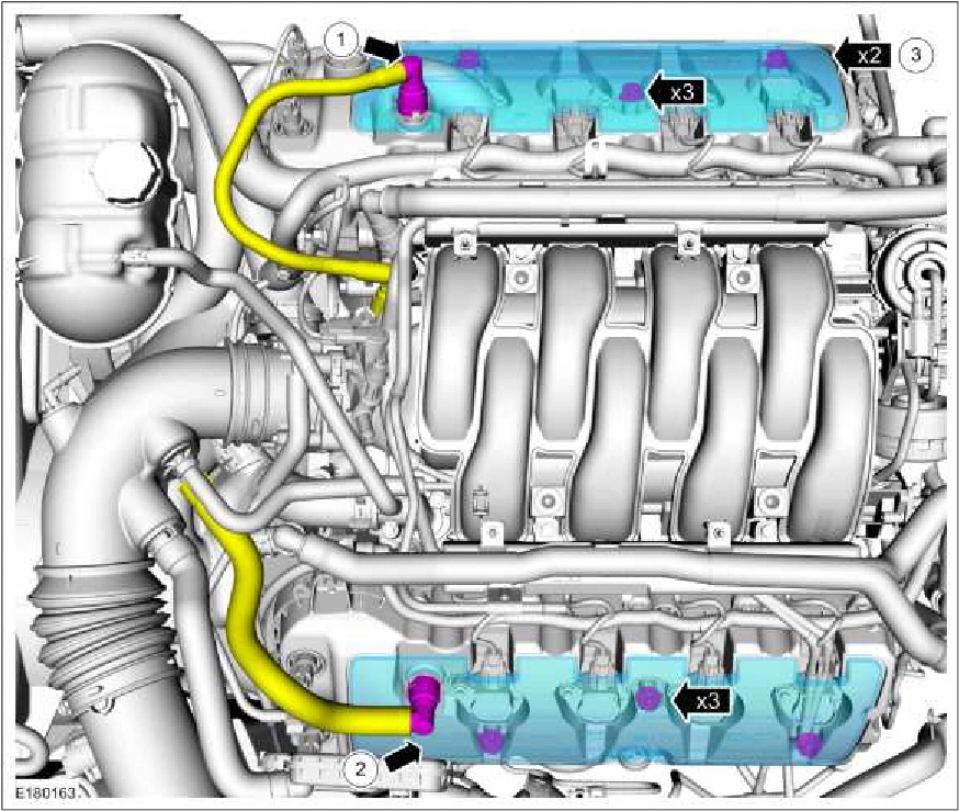 303-07C Engine Ignition - 5.0L — original illustration 1, reference 695