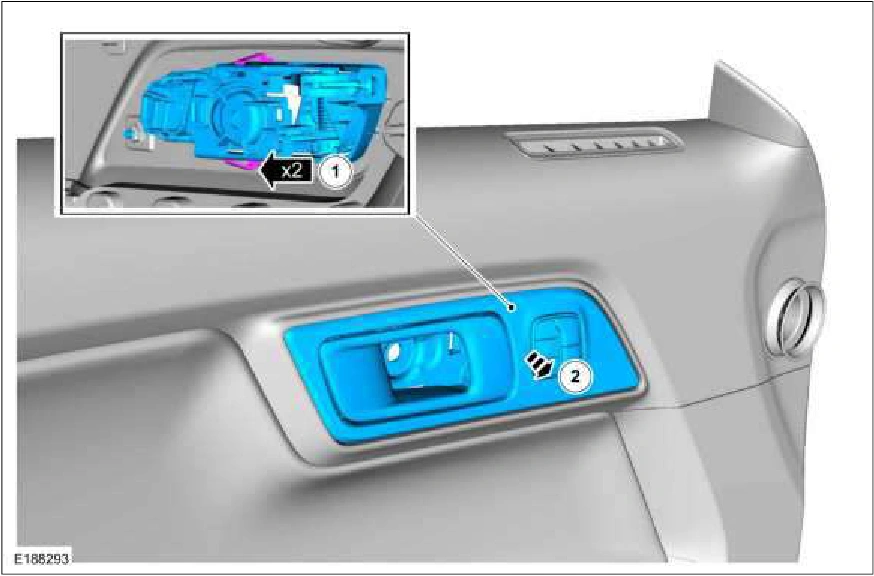 Interior Front Door Handle — original illustration 1, reference 1452