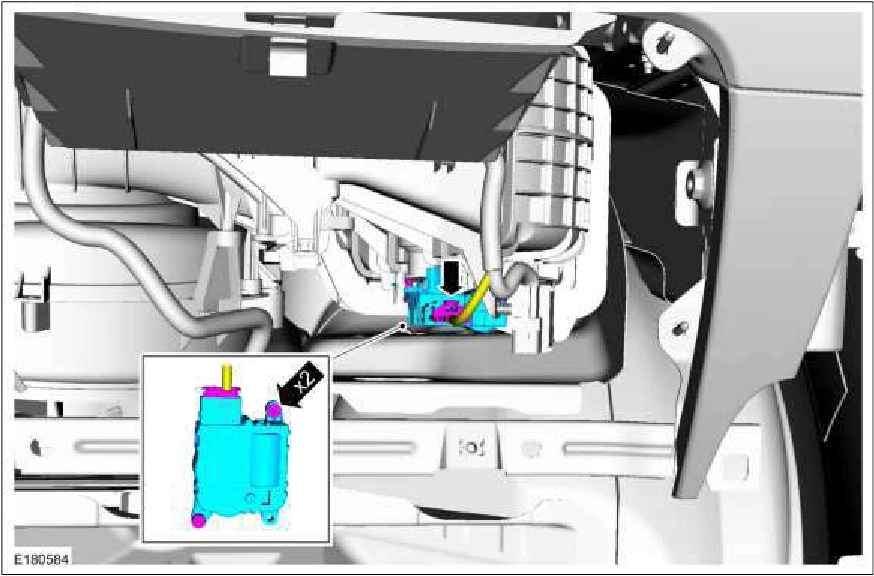 Air Inlet Door Actuator — original illustration 1, reference 3692