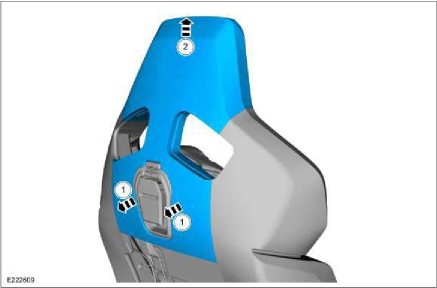 Front Seat Backrest Release Handle — original illustration 2, reference 1141