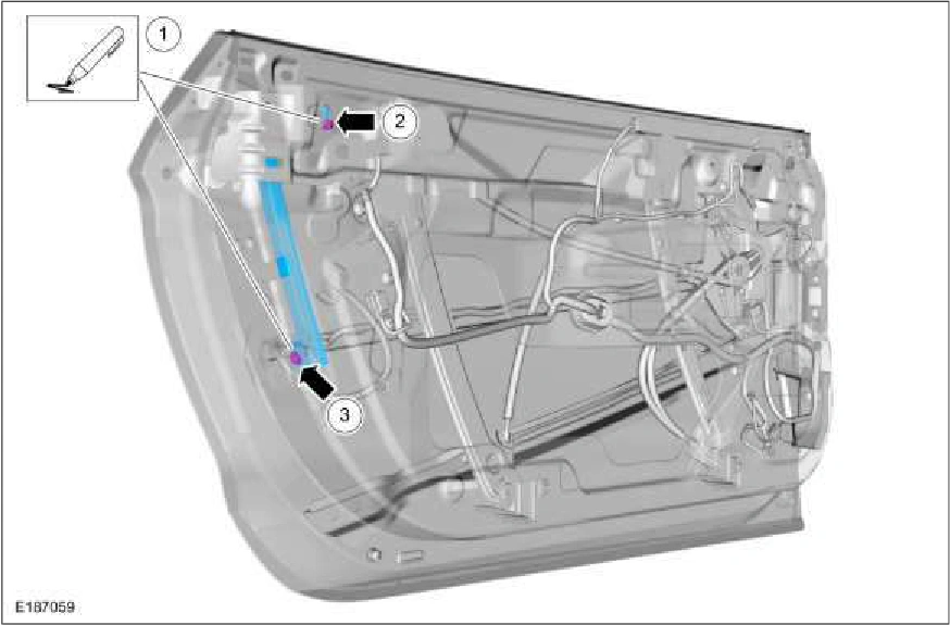 Front Door Glass Run and Bracket — original illustration 2, reference 1312
