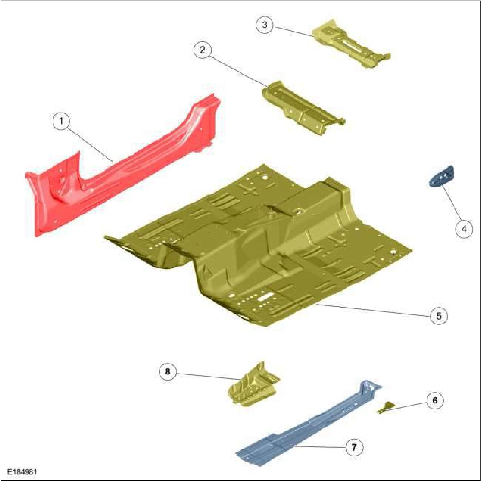 501-26 Body Repairs - Vehicle Specific Information and Tolerance — original illustration 1, reference 2230