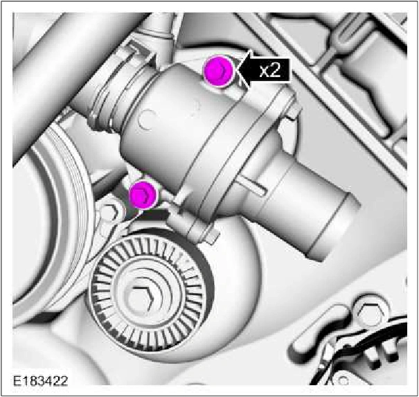 Engine Front Cover — original illustration 1, reference 205