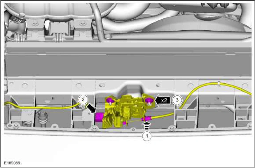 Hood Latch — original illustration 2, reference 1444