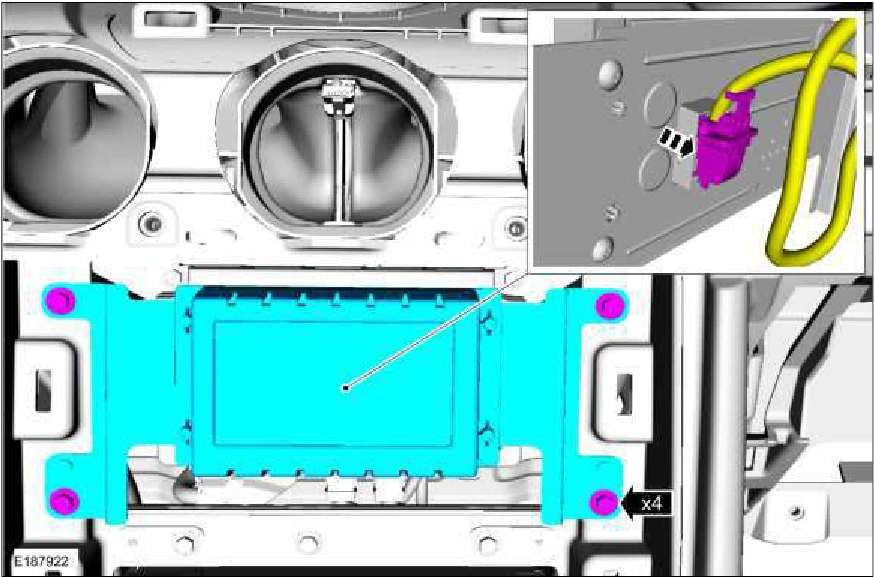 415-00A General Information -Vehicles With AM-FM-CD-SYNC — original illustration 1, reference 4271