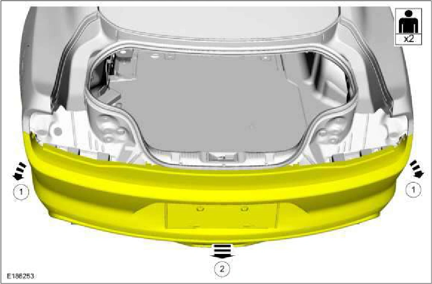Rear Bumper Cover - Vehicles With: SVT Performance Package — original illustration 2, reference 1689