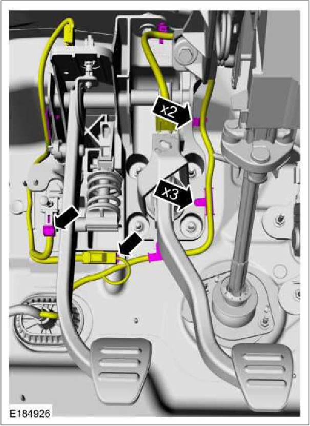 Brake Pedal and Bracket - 6-Speed Manual Transmission - 3160/6-Speed Manual Transmission - MT82 — original illustration 2, reference 2906