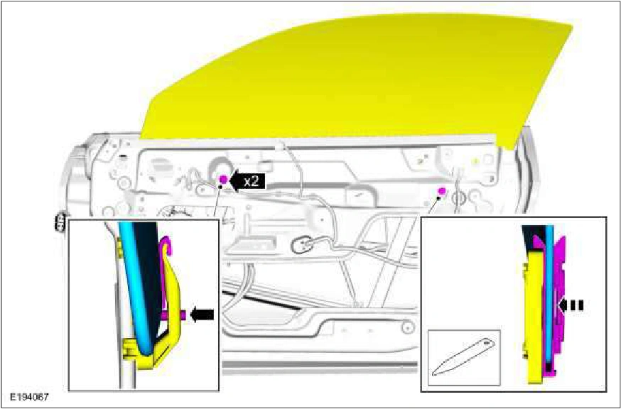 Door Window Glass Adjustment - Convertible — original illustration 1, reference 1263