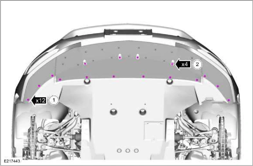 Front Bumper Cover - Vehicles With: SVT Performance Package — original illustration 1, reference 1667