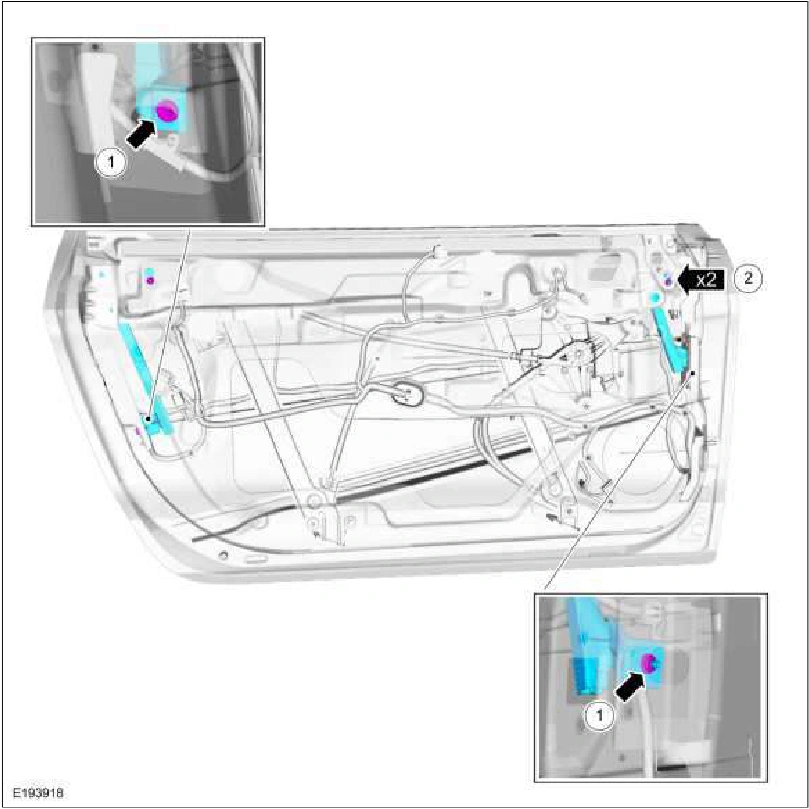 Door Window Glass Adjustment - Coupe — original illustration 1, reference 1256