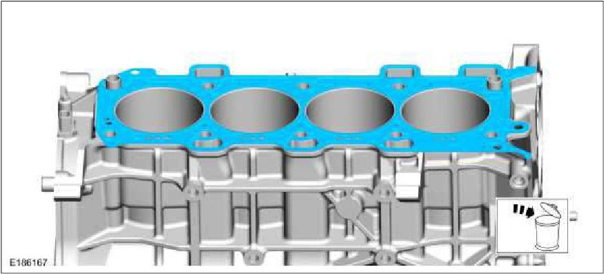 Cylinder Head RH — original illustration 1, reference 196