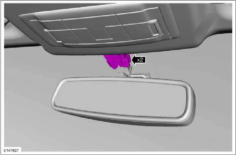 Interior Rear View Mirror — original illustration 2, reference 971