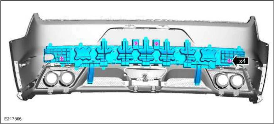 Rear Bumper Cover - Vehicles With: SVT Performance Package — original illustration 1, reference 1710