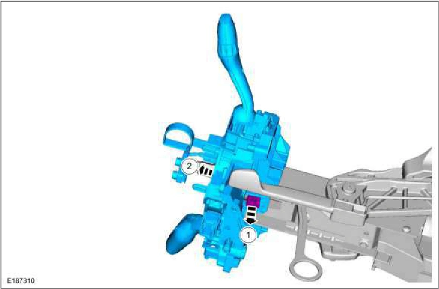 Steering Column Control Module (SCCM) — original illustration 2, reference 3404