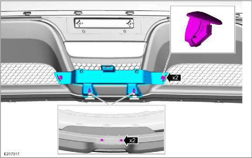 Rear Bumper Cover - Vehicles With: SVT Performance Package — original illustration 2, reference 1713