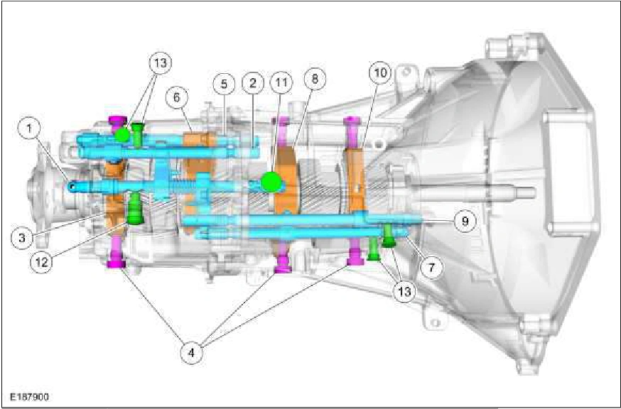 308-03A Manual Transmission - 6-Speed Manual Transmission -MT82 — original illustration 1, reference 3041
