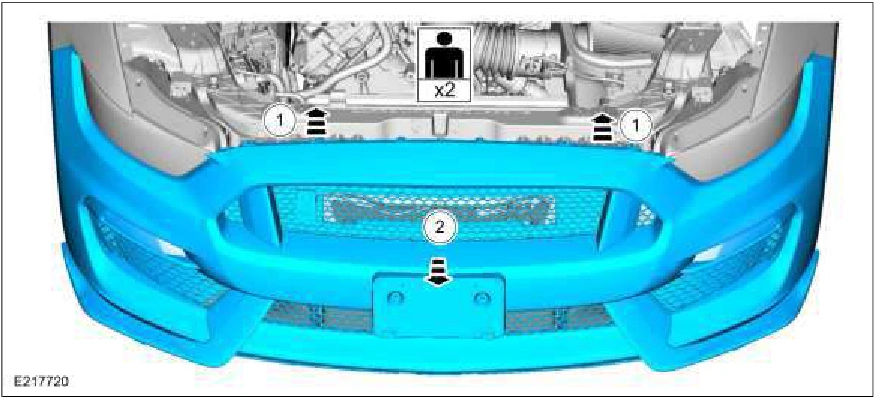 Front Bumper Cover - Vehicles With: SVT Performance Package — original illustration 2, reference 1677