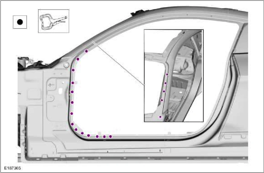 A-Pillar Outer Panel Section and Reinforcement — original illustration 1, reference 2292