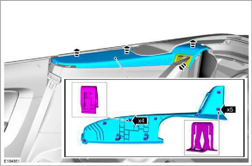 Loadspace Trim Panel - Convertible — original illustration 1, reference 866
