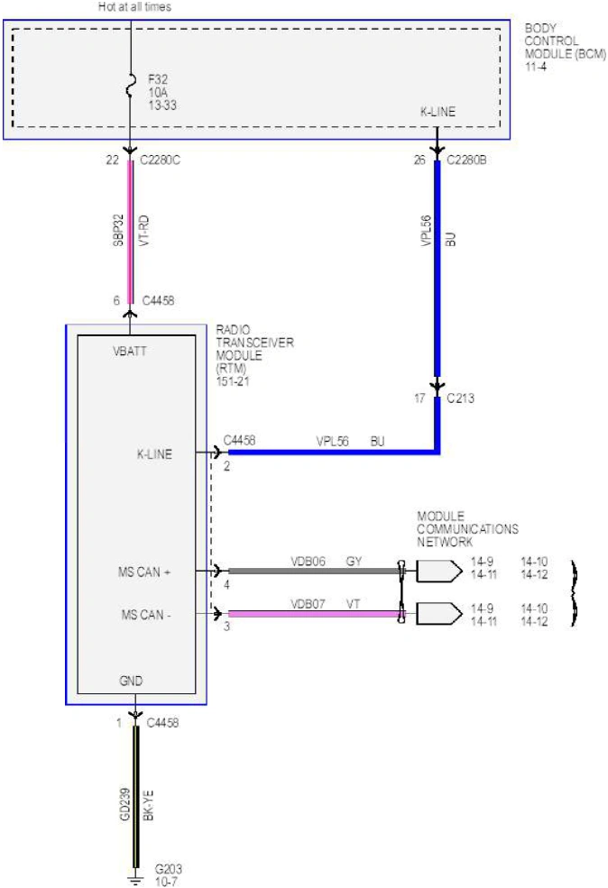 Wiring — original illustration 1, reference 6498
