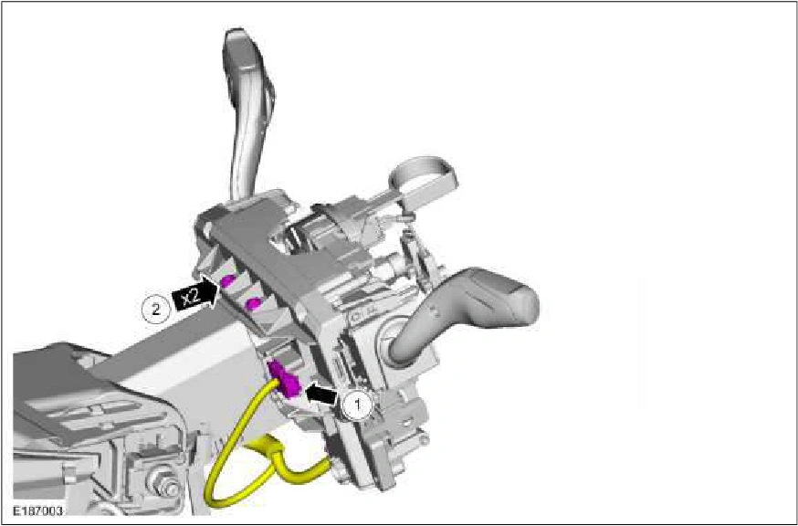 Steering Column Control Module (SCCM) — original illustration 1, reference 3404