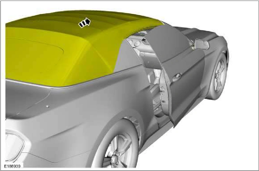 Rear Quarter Window Glass Adjustment - Convertible — original illustration 2, reference 1281
