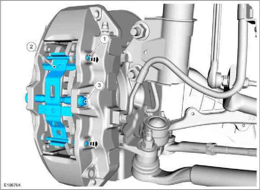 Brake Pads - Vehicles With: 6-Piston Brake Caliper — original illustration 1, reference 2820
