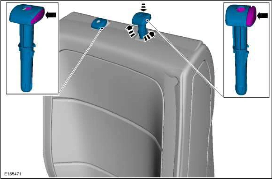 Front Head Restraint Guide Sleeve — original illustration 1, reference 1112